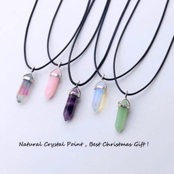 ⭐️ 5 for $25 Turquoise Green Natural Gem Stone Necklace - Picture 2 of 6